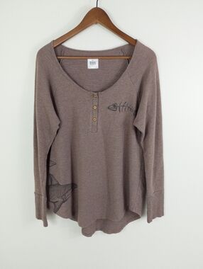 Pina Tofino Ucluelet Bamboo Fish Print Top Size Large